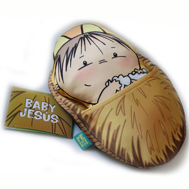 cojin para niños baby jesus catolico regalo primera comunion bautizo fe